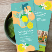 Piepende schone marketing reclamekaart