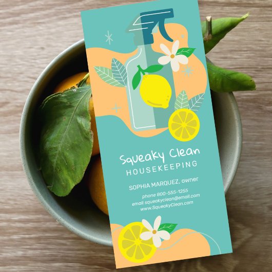 Piepende schone marketing reclamekaart