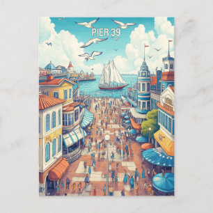 Pier 39 San Francisco Briefkaart