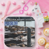 Pier 39 Zee leeuwen Papieren Bordje (Feest)