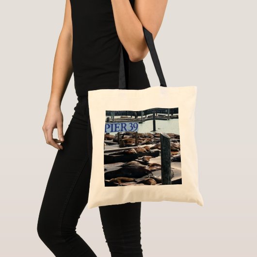 Pier 39 Zee leeuwen Tote Bag (Voorkant (product))