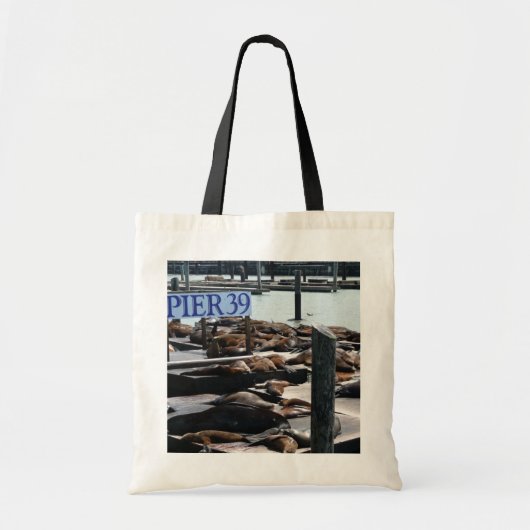 Pier 39 Zee leeuwen Tote Bag (Voorkant)