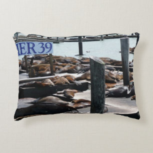 Pier 39 Zeeleeuwen Decoratief Kussen