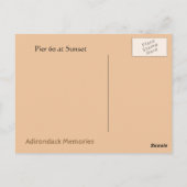 Pier 60 op zonsondergang briefkaart (Achterkant)