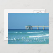 Pier bij Fort Walton Beach, Florida Briefkaart (Voorkant / Achterkant)