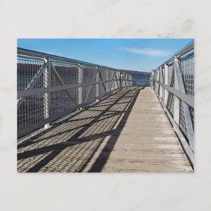 Pier bij het meer van Cayuga Briefkaart