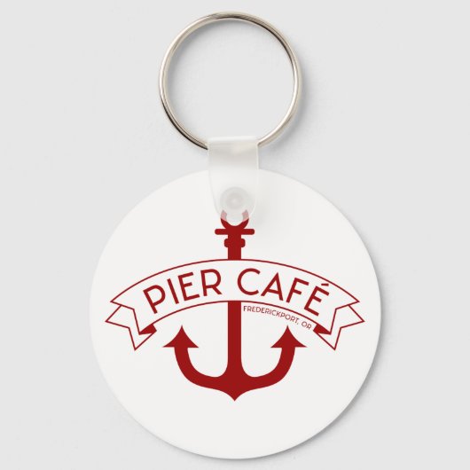 Pier Cafe Red Sleutelhanger (Voorkant)