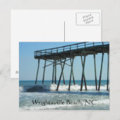 Pier en golven briefkaart (Voorkant / Achterkant)