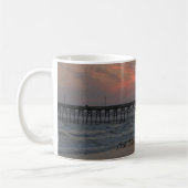 Pier en Sunset - Oak Island, NC Koffiemok (Links)