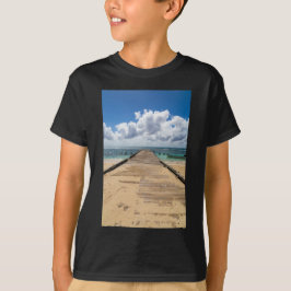Pier in de oceaan Saona Domenican Republic T-shirt