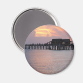 Pier in Napels Florida Magneet (Voorkant / Achterkant)