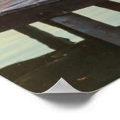 Pier kijkt de oceaan over, Belize Poster (Hoek)