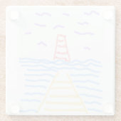 Pier Lighthouse Onderzetter (Achterkant)