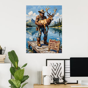 Pier Ponderings: Bigfoot en de Elk Poster