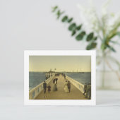 Pier te Ostend, West-Vlaanderen, België Briefkaart (Staand voorkant)