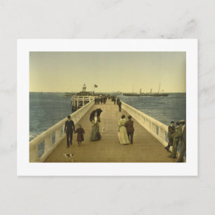 Pier te Ostend, West-Vlaanderen, België Briefkaart