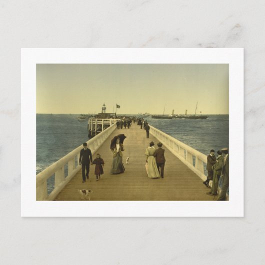 Pier te Ostend, West-Vlaanderen, België Briefkaart (Voorkant)