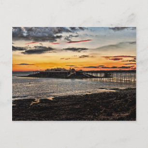 Pier van Birnbeck en het eiland Weston-super-Mare Briefkaart