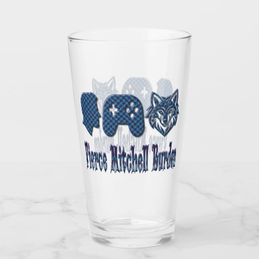 Pierce Mitchell Burden Glas (Achterkant)