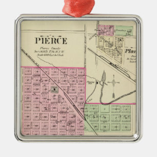 Pierce, Nebraska Metalen Ornament
