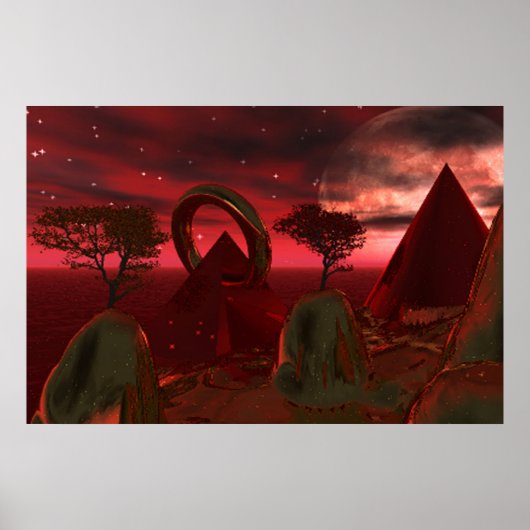 Pierced Pyramid Poster (Voorkant)