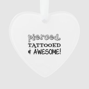 Pierced tatoeage en Geweldige Ornament