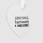 Pierced tatoeage en Geweldige Ornament (voorkant)