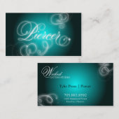 Piercer Visitekaartje Elegant Flourish Glow