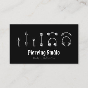Piercing Specialist Modern Visitekaartje
