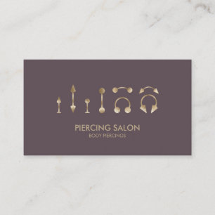 Piercing Specialist Roze Roos Visitekaartje