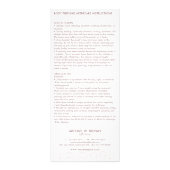 Piercing Sterling Jewelry Aftercare Instruction Reclamekaart (Achterkant)