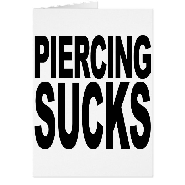 Piercing Sucks (Voorkant)