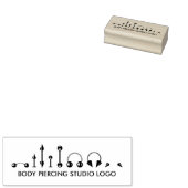 Piercingstudio Rubberstempel (Gestempeld)