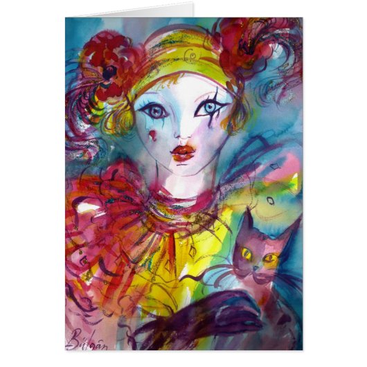 Piero avec chat / Masques de Venise Carnaval (Devant)
