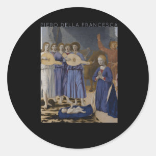 Piero della Francesca de geboorte voor Ronde Sticker