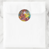 PIERO / Venetiaanse carnavalnacht Ronde Sticker (Tas)