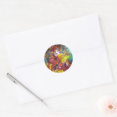 PIERO / Venetiaanse carnavalnacht Ronde Sticker (Envelop)