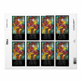 PIERO / Venetiaanse carnavalnacht, zwart Etiket (Full Sheet)