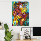 PIERO/Venetië Carnival Night Poster (Thuiskantoor)