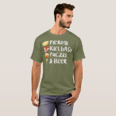 Pierogi Kielbasa Paczki Beer Love Filling T-shirt (Voorkant volledig)