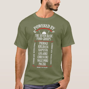 Pierogi Kielbasa Paczki Poolse Dag van de voedselc T-shirt