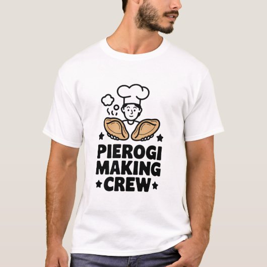 Pierogi Making Crew - Leuk Chef Design T-shirt (Voorkant)