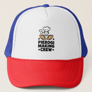 Pierogi Making Crew - Leuk Chef Design Trucker Pet