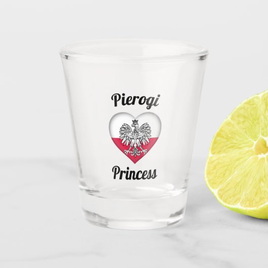 Pierogi Princess Shot Glass Shot Glas (Voorkant)