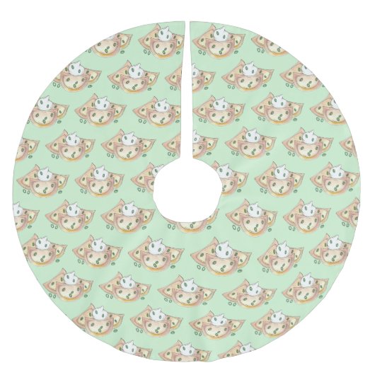 Pierogies Potato Dumplings Pools voedsel Kerstboom Rok (Voorkant)