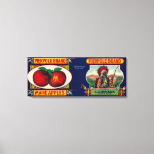 Pierpole Apple LabelStrong, ME Canvas Afdruk