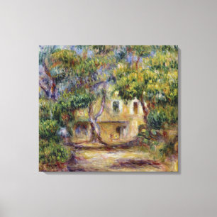 Pierre A Renoir Boerderij bij Les Collettes Canvas Afdruk