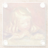 Pierre A Renoir | Coco bij de tabel  Glazen Onderzetter (Achterkant)