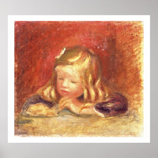 Pierre A Renoir | Coco bij de tabel Poster (Voorkant)