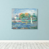 Pierre A Renoir | De blauwe rivier Canvas Afdruk (Insitu (Houten vloer))